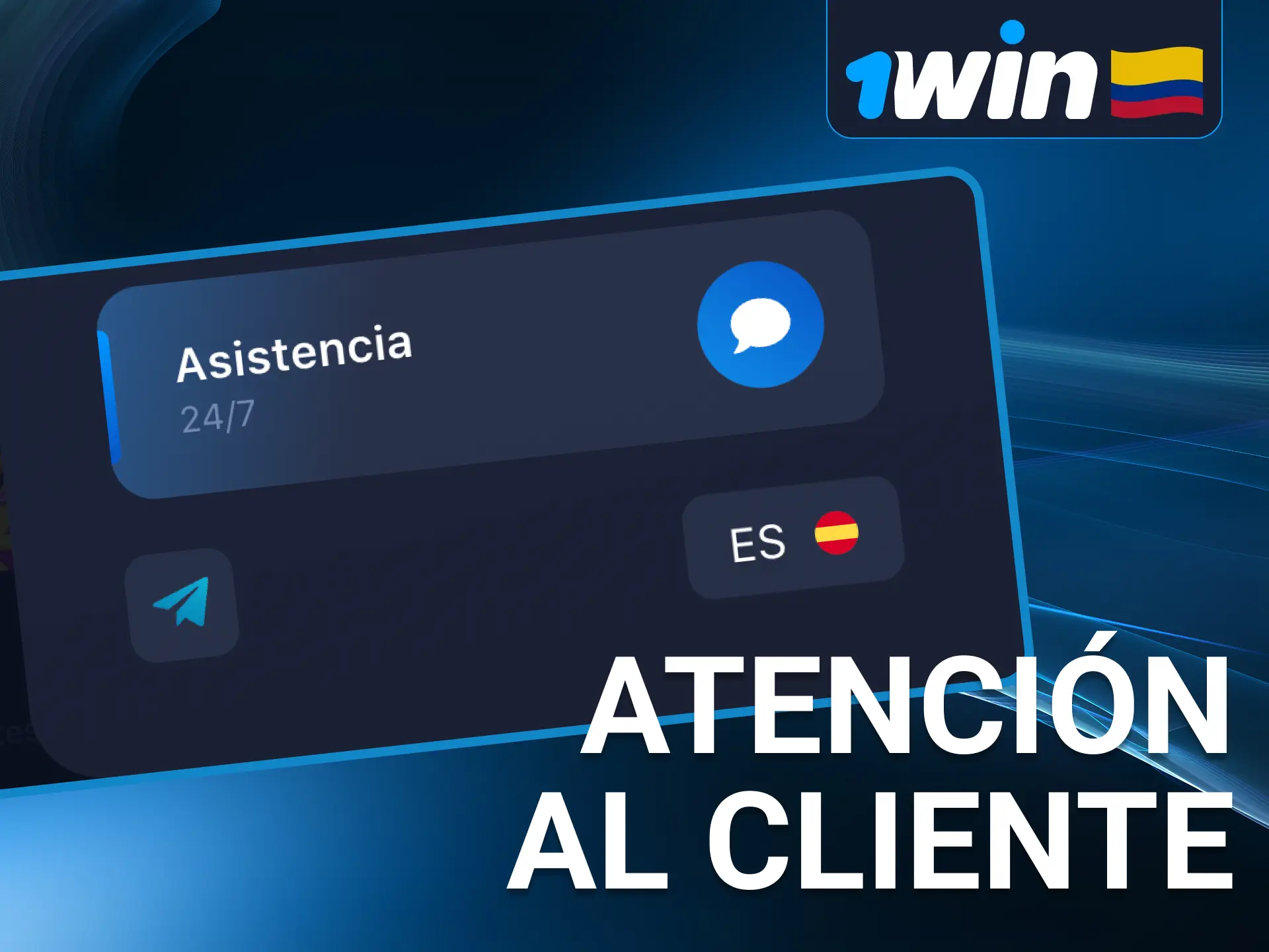 Contacta al equipo de 1Win por correo, redes sociales o chat en línea.