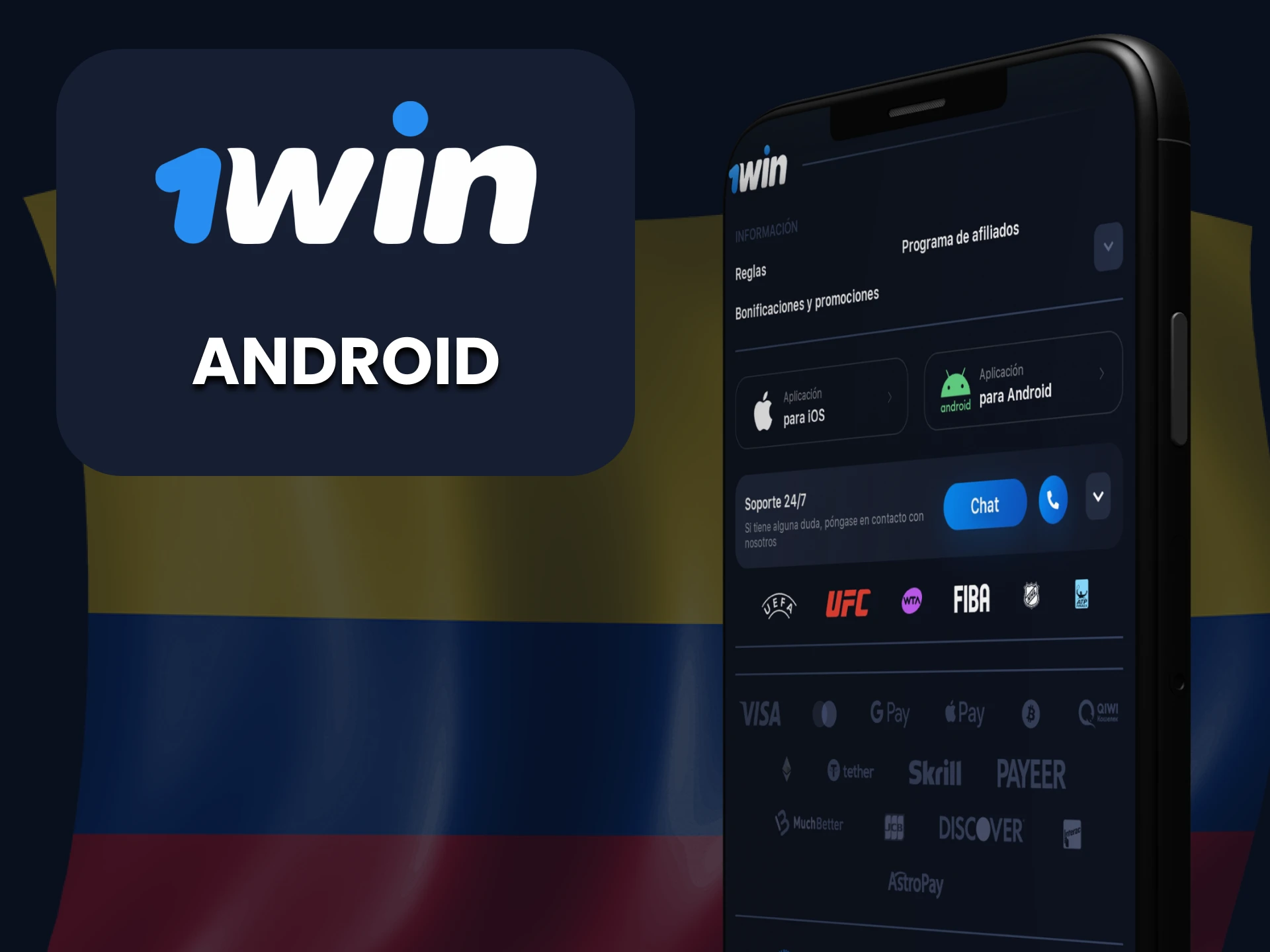 Descarga la aplicación 1win para Android.