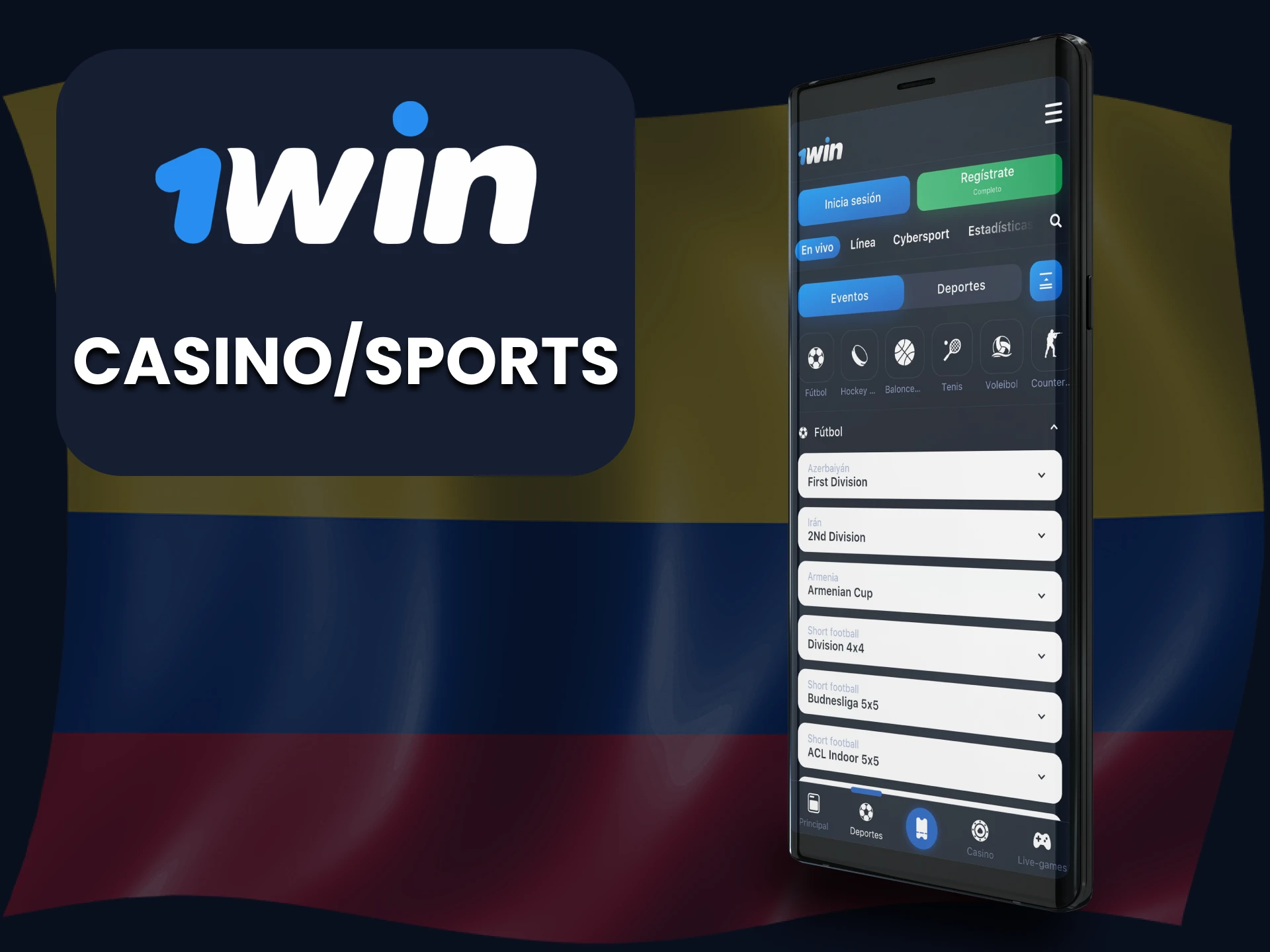 Puede realizar apuestas deportivas y jugar en el casino utilizando la aplicación 1win.