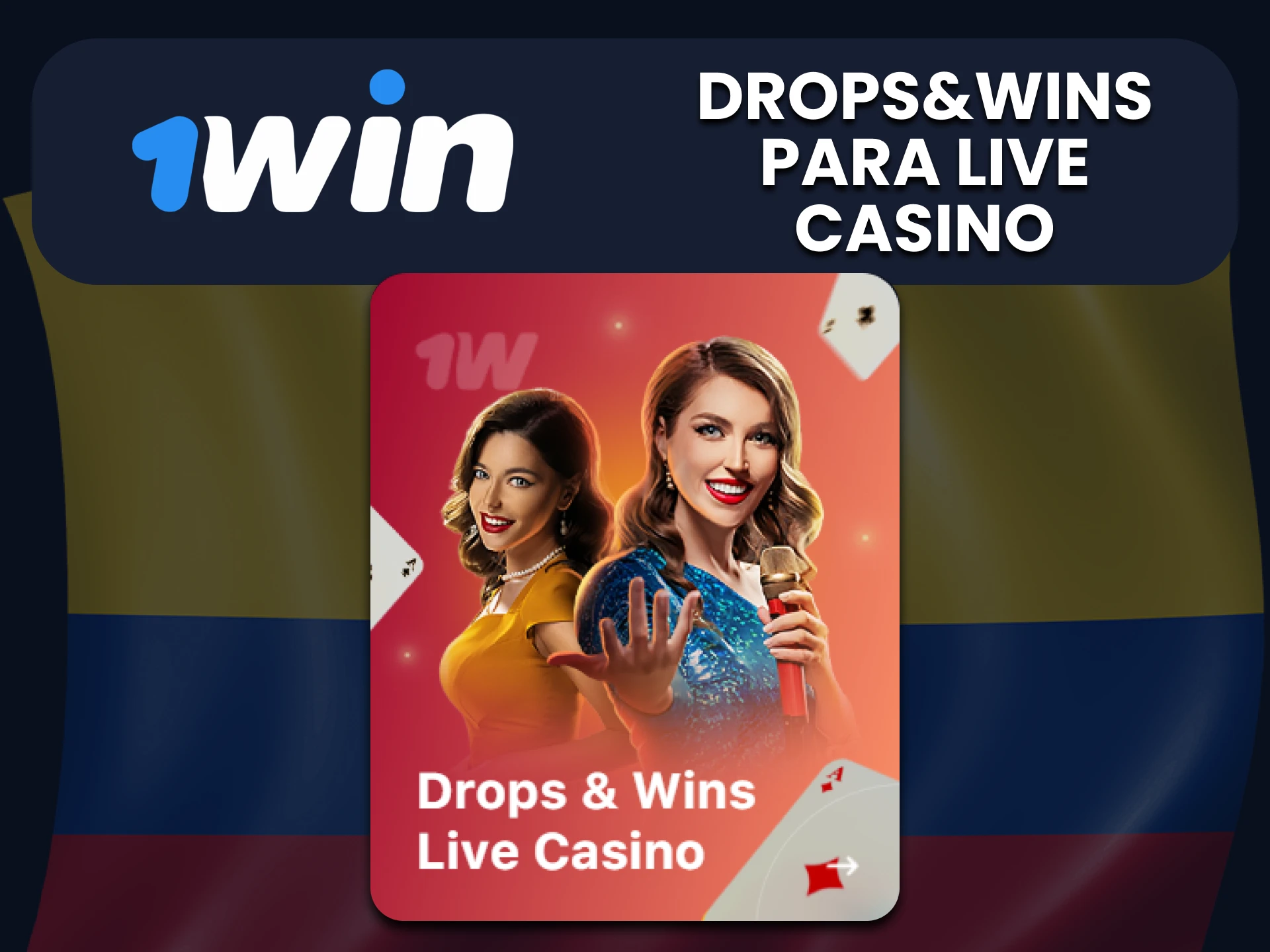 1win ofrece un bono para juegos de casino en vivo.