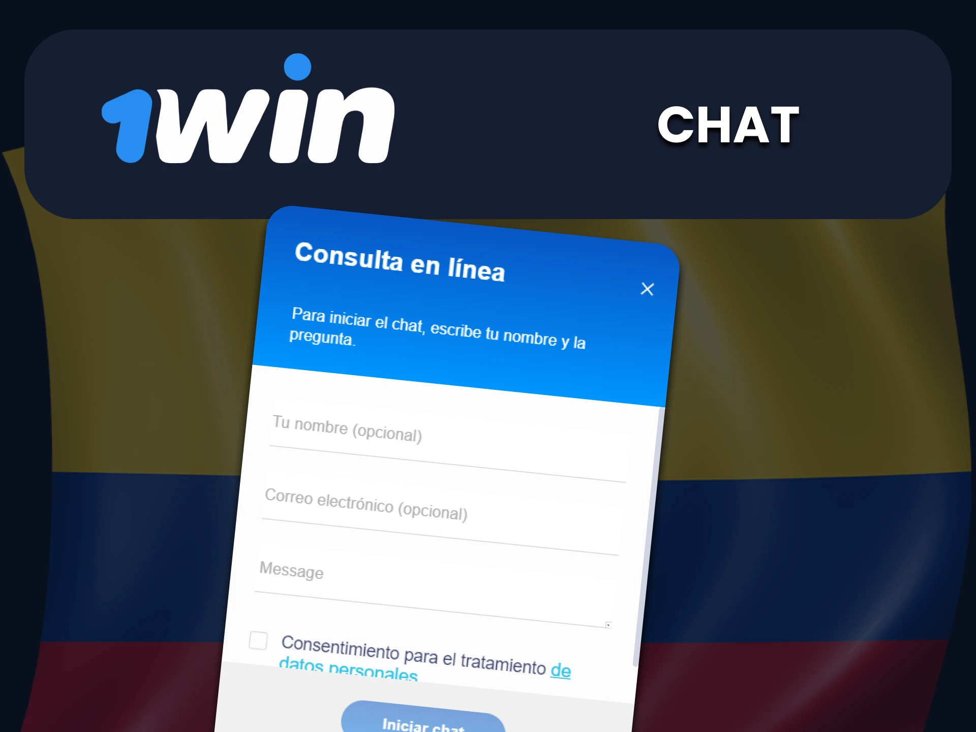 Póngase en contacto con 1Win a través del chat en vivo y obtenga una respuesta en unos minutos.
