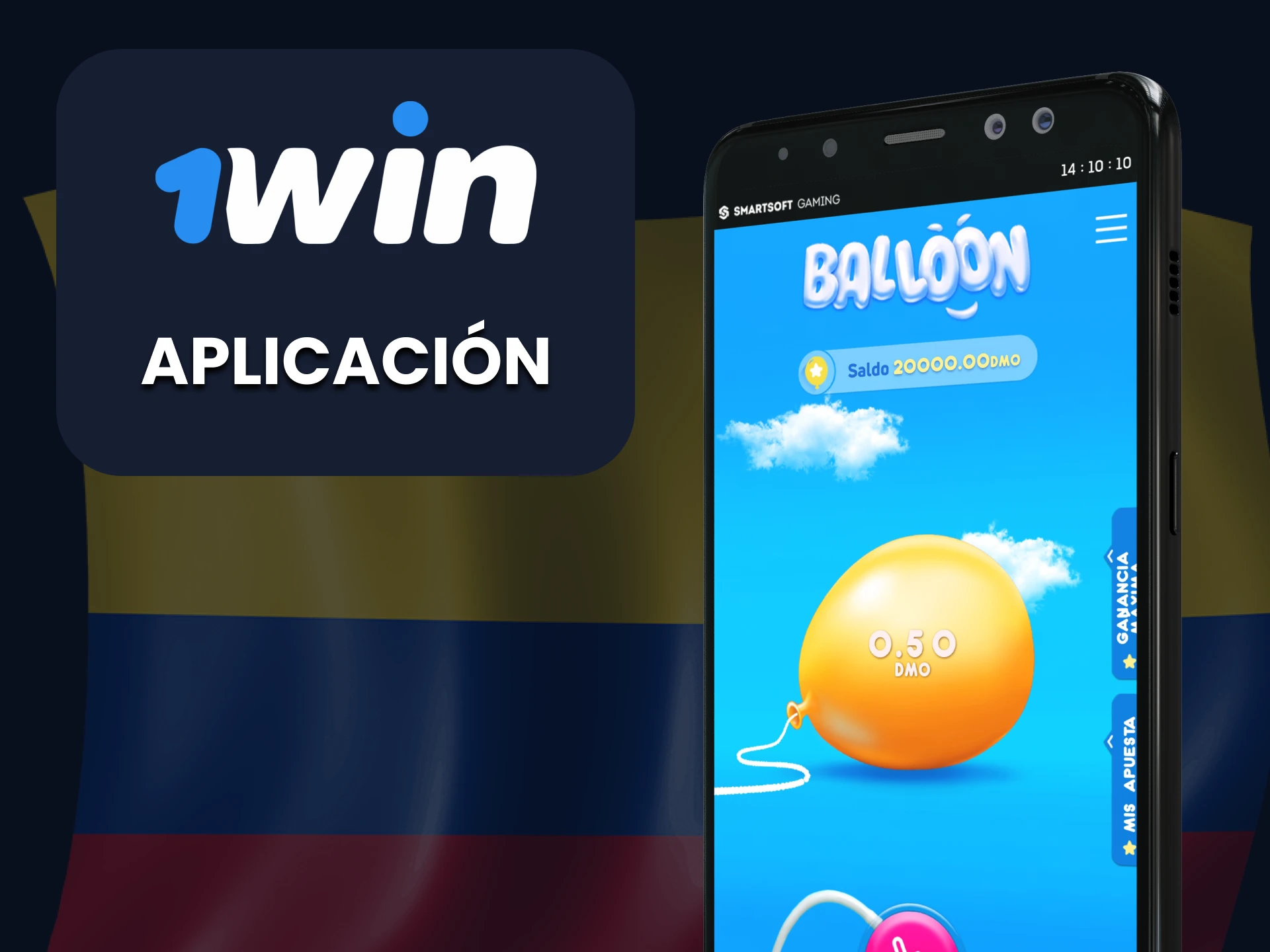 Juega Balloon a través de la app oficial de 1Win en Colombia.