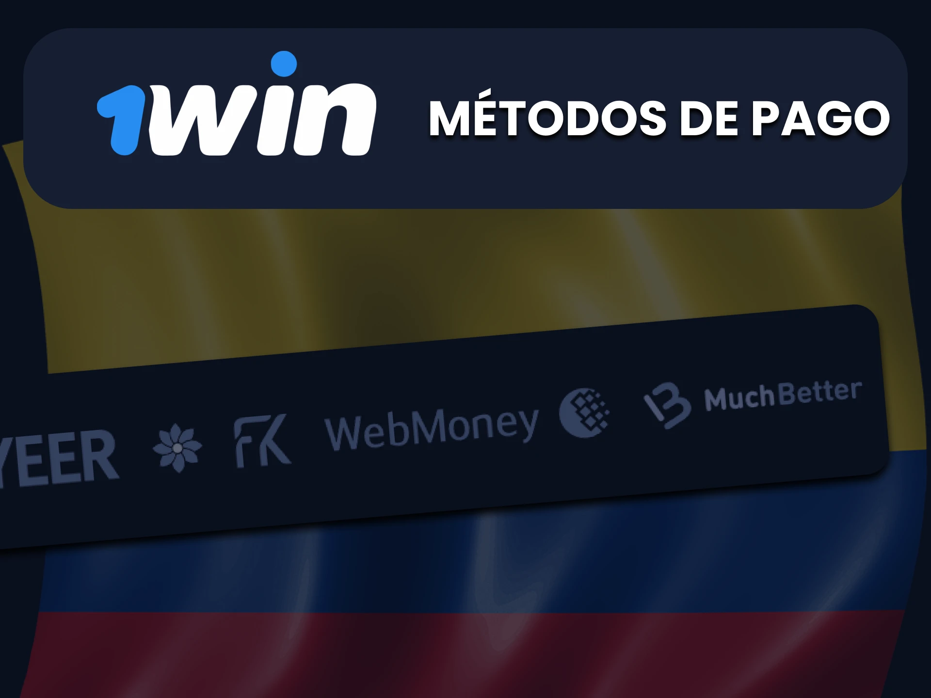 El juego 1Win Speed ​​and Cash cuenta con los métodos de pago más populares en Colombia.