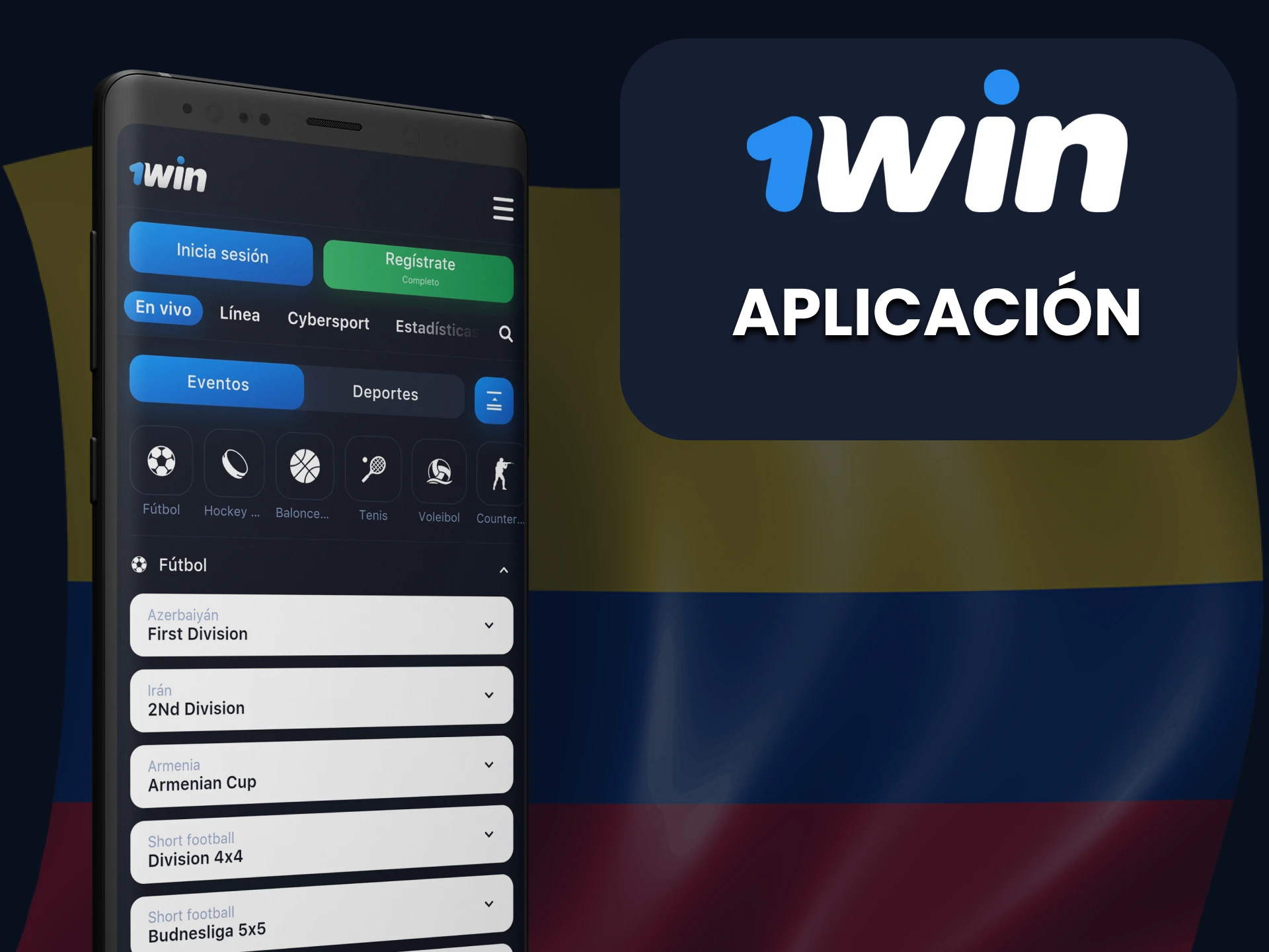 Puedes realizar apuestas a través de la aplicación de fútbol 1Win.