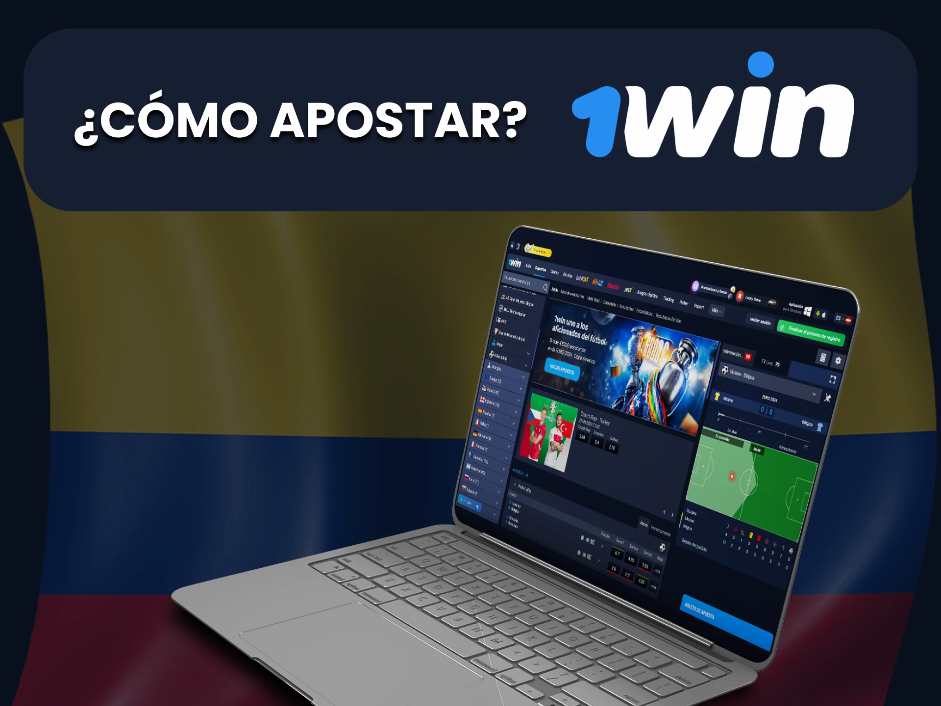 Para realizar una apuesta en 1Win futbol, cree una cuenta y realice un depósito.