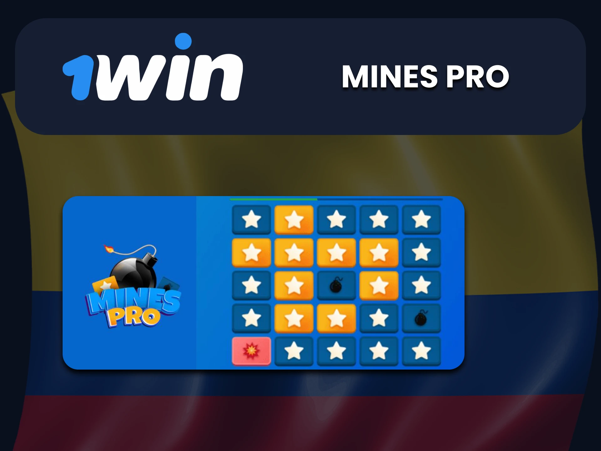 Elija Mines Pro para juegos en 1Win.