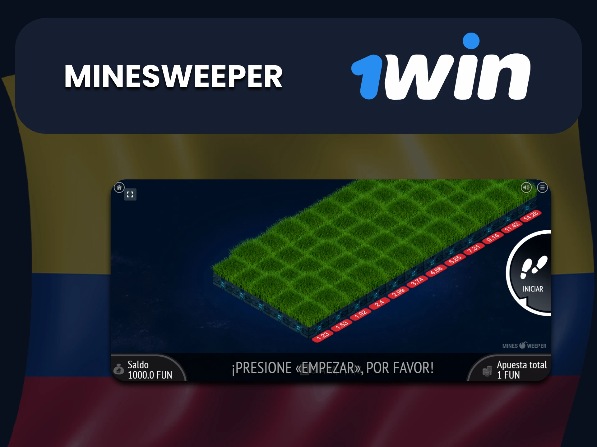 En el casino 1Win puedes jugar Minesweeper.