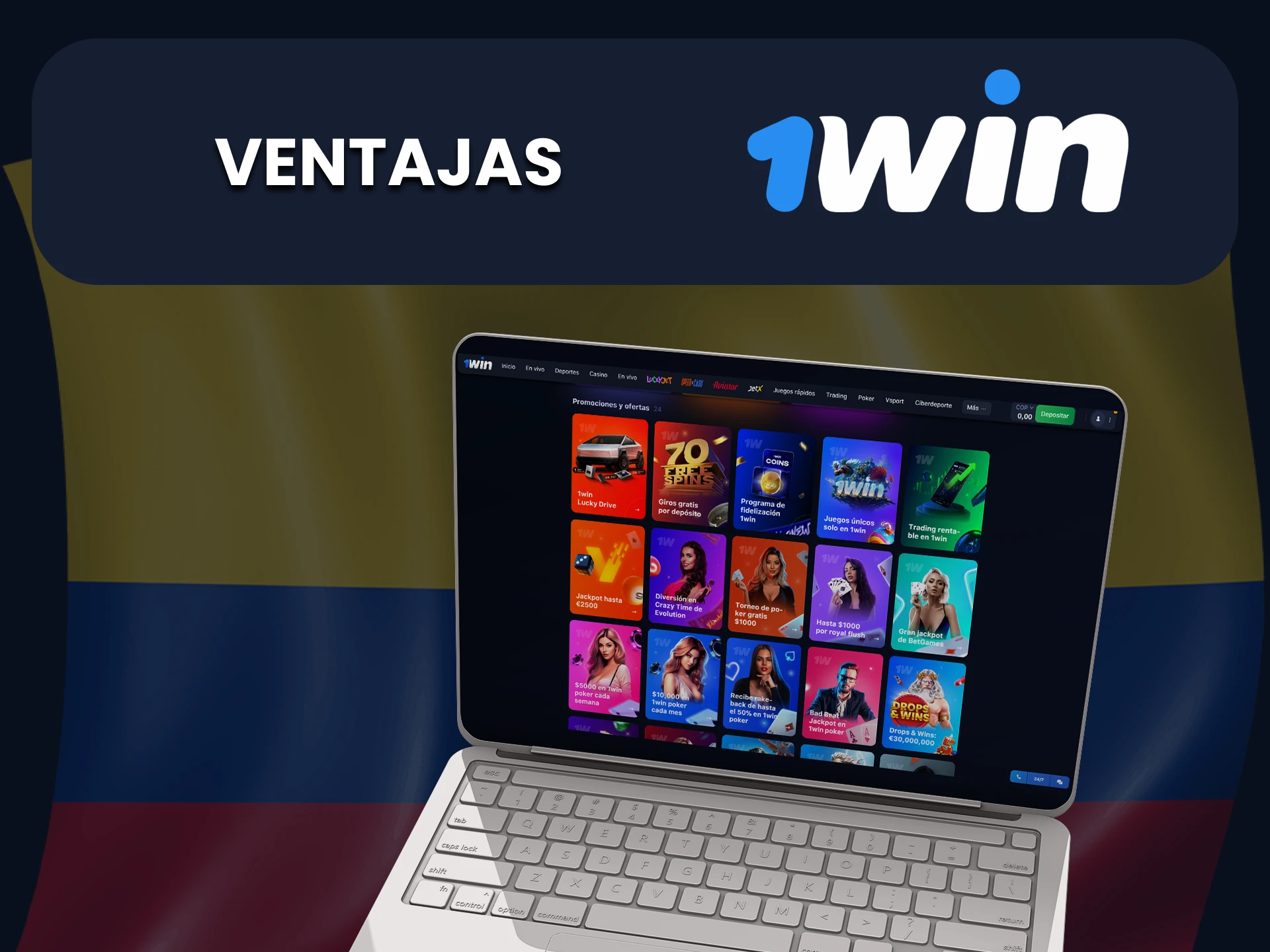 Te contamos las ventajas de 1Win para jugar a las tragamonedas.