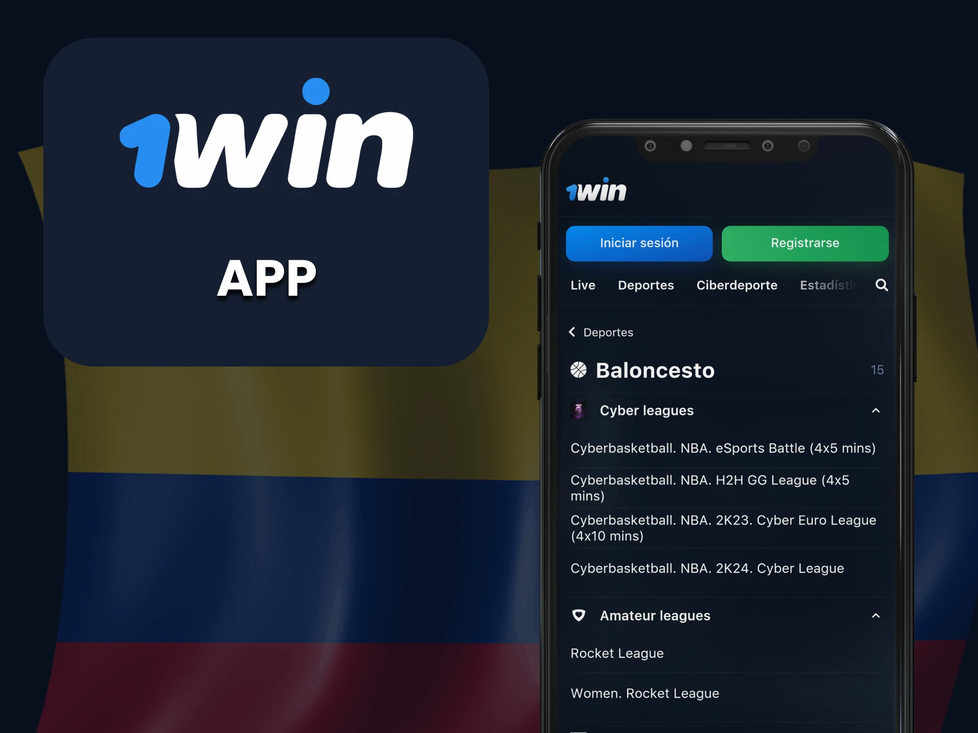 Descarga la app 1Win y apuesta en baloncesto.