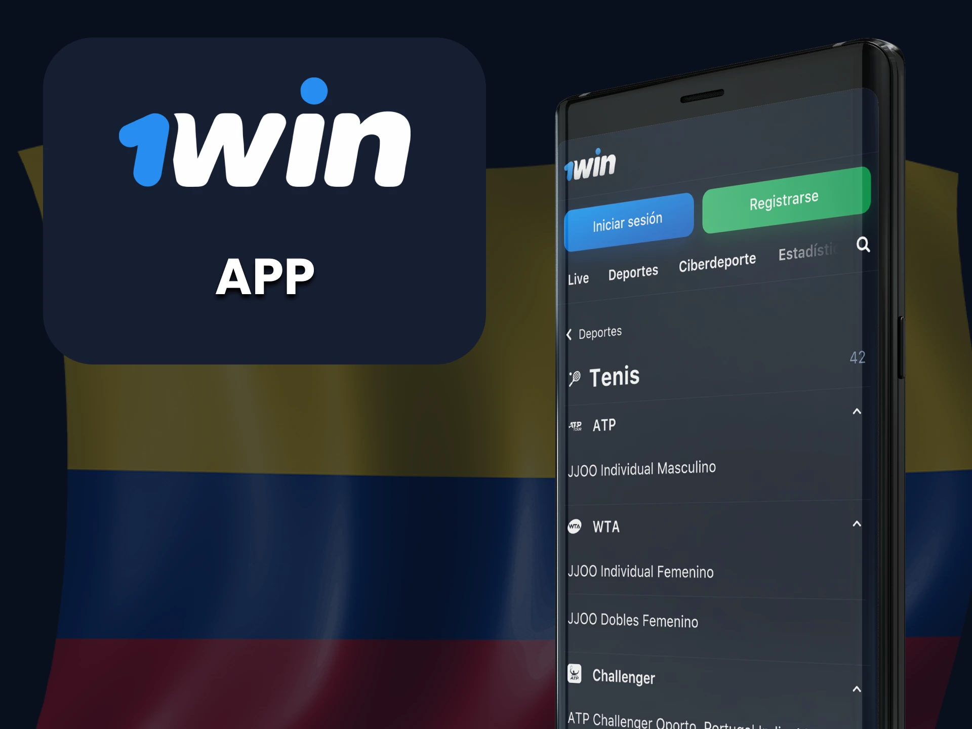 Utiliza la aplicación 1win para apostar al voleibol en cualquier dispositivo Android e iOS.