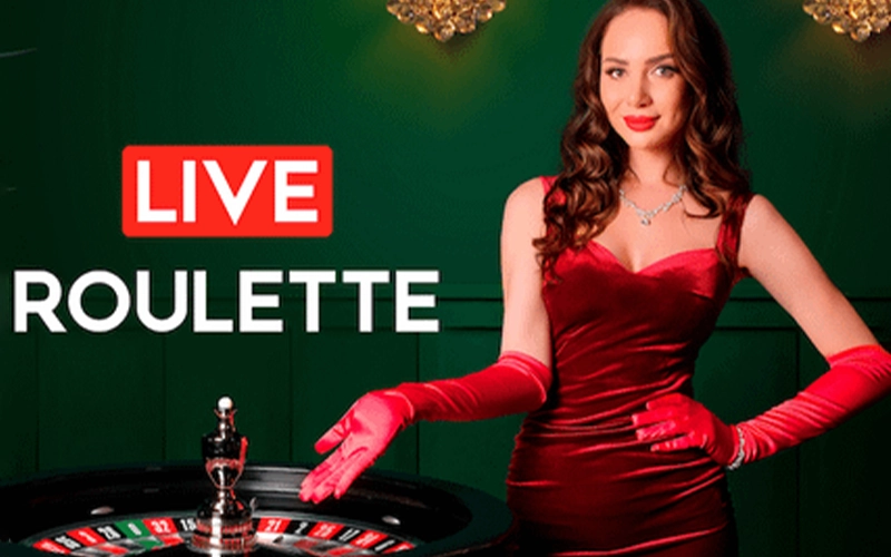 Experimente el ambiente de casino en vivo con el juego Live Roulette en 1Win.