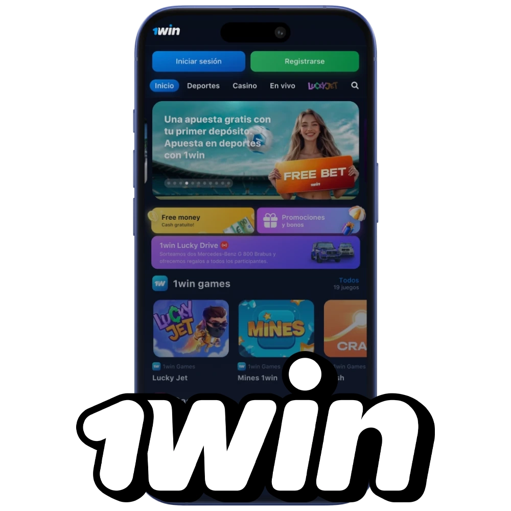 Para juegos y apuestas, elige la aplicación 1Win.