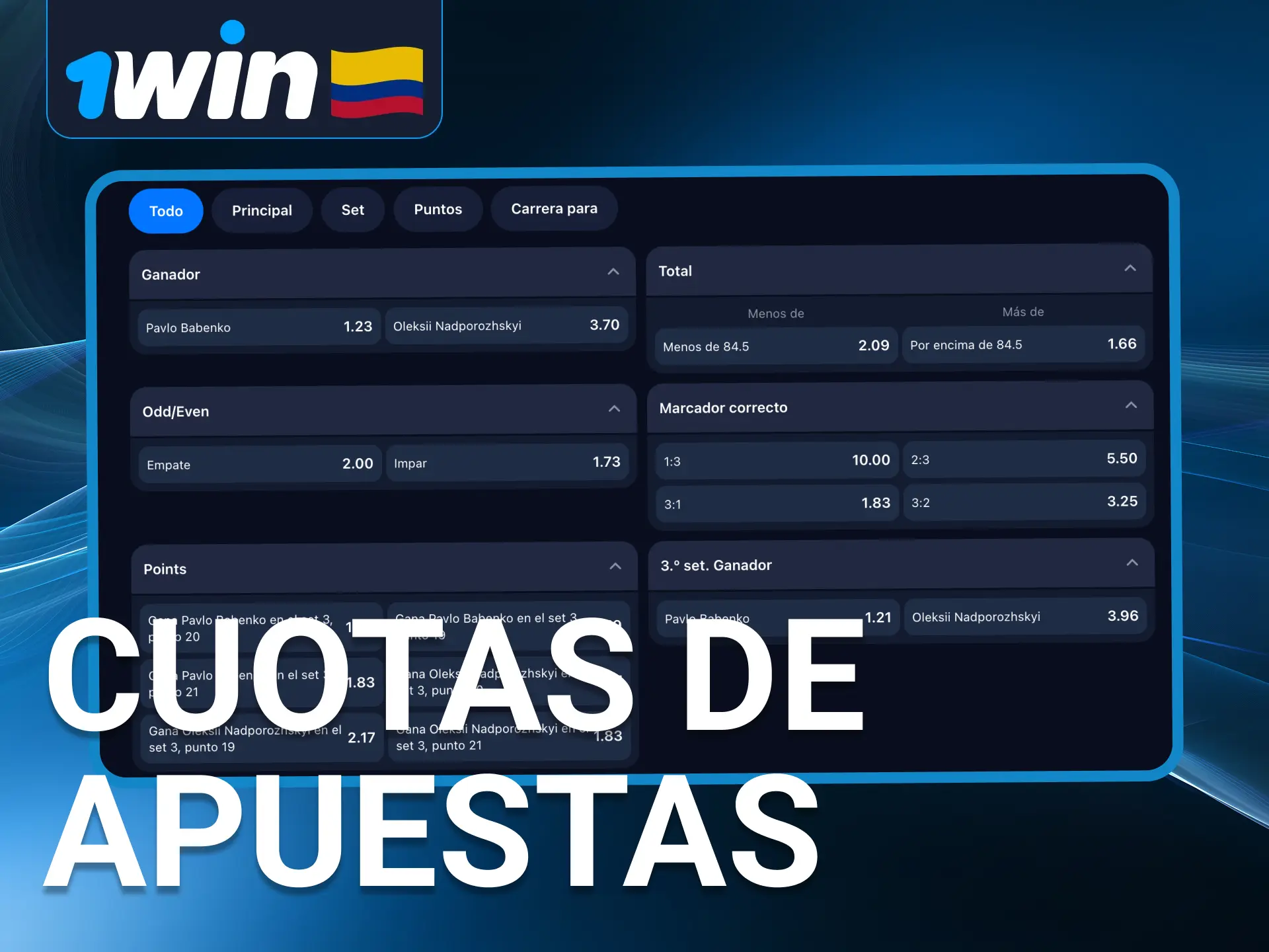 Aprovecha las cuotas competitivas de 1Win y calcula tus ganancias antes de apostar.